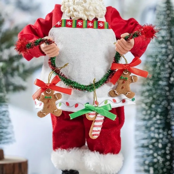 Santa Baking Gingerbread Christmas Decor - Picture 5 of 5